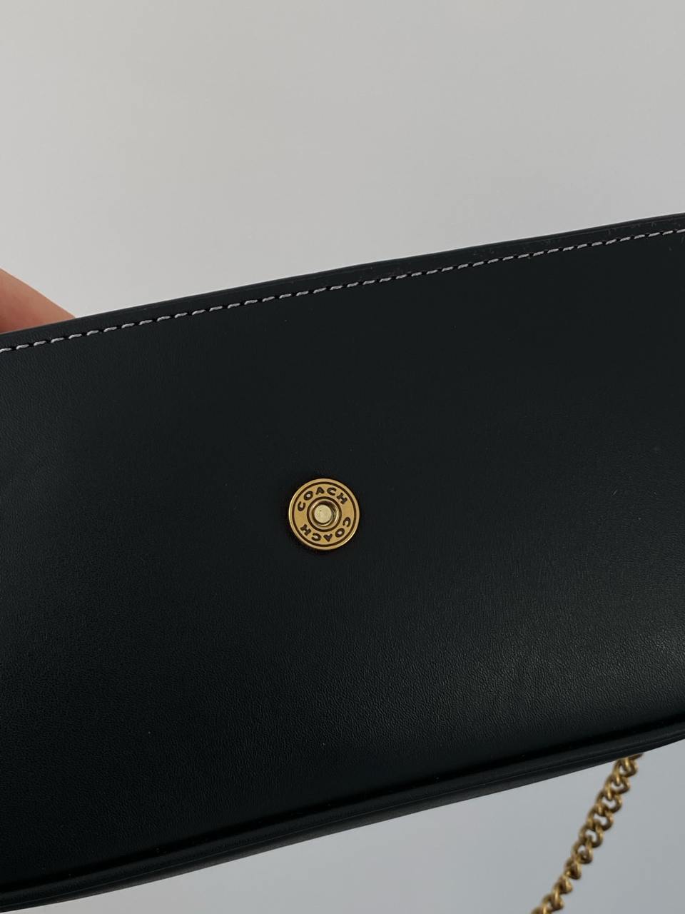 Coach Brook Flap Chain Bag Black\Gold - 12