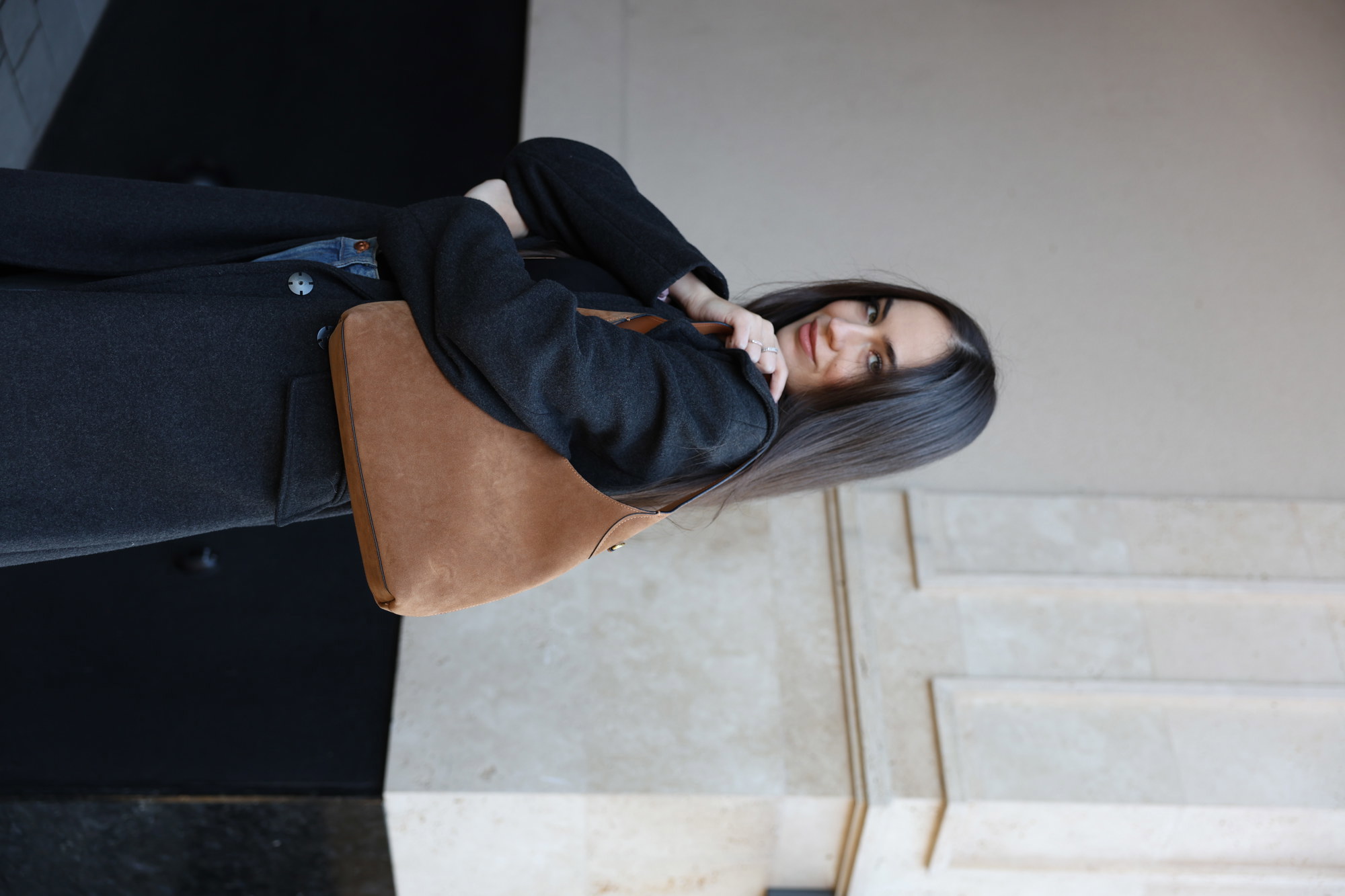 Coach Brooklyn Shoulder Bag 28 Honey Brown/Suede - 7