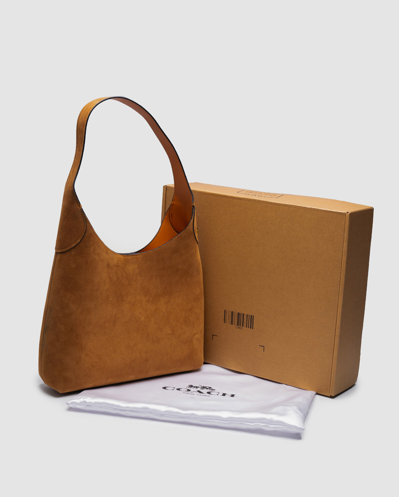 Coach Brooklyn Shoulder Bag 28 Honey Brown/Suede - 6