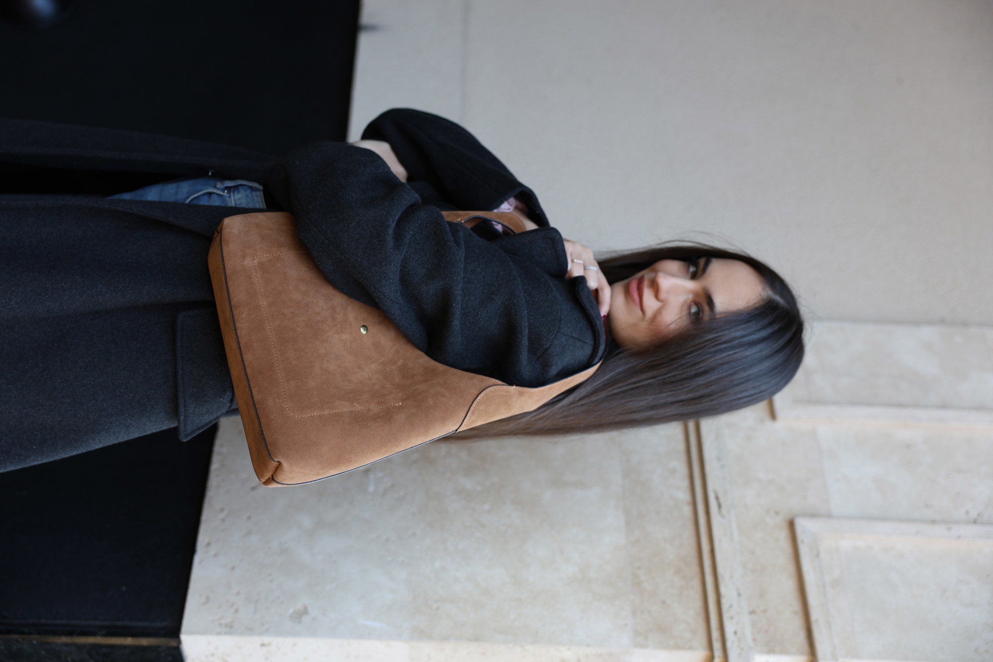 Coach Brooklyn Shoulder Bag 28 Honey Brown/Suede - 12