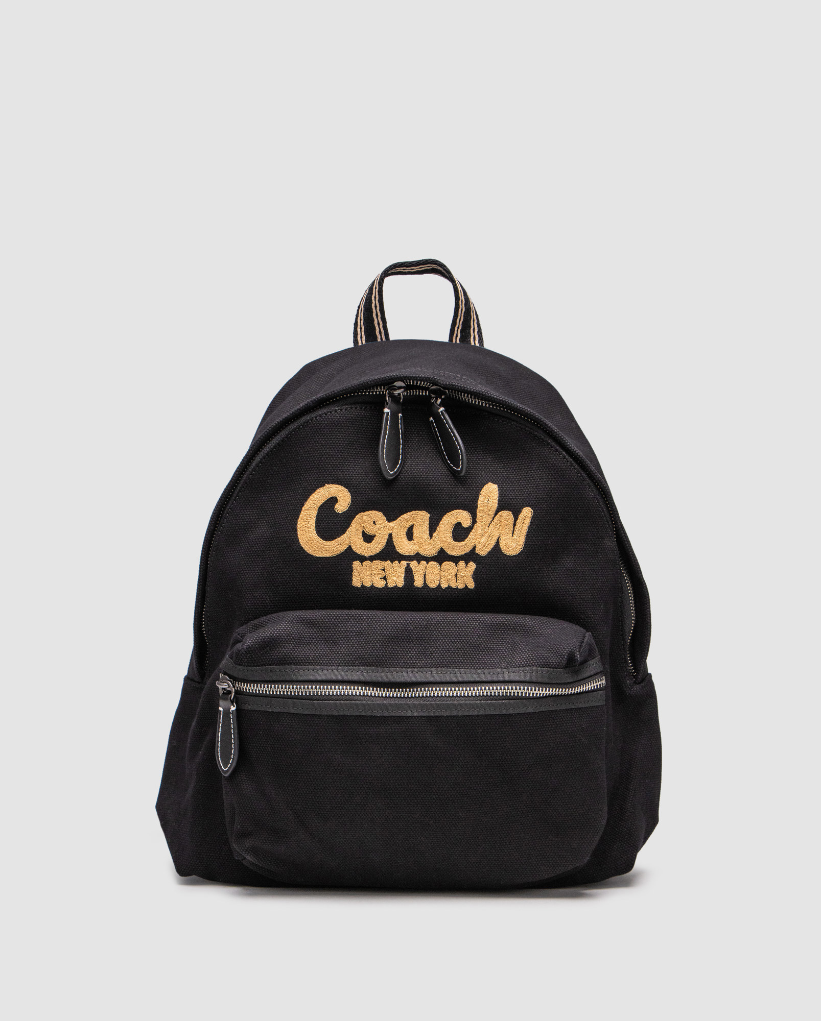 Coach Cargo Backpack in Signature Denim Black/Brown