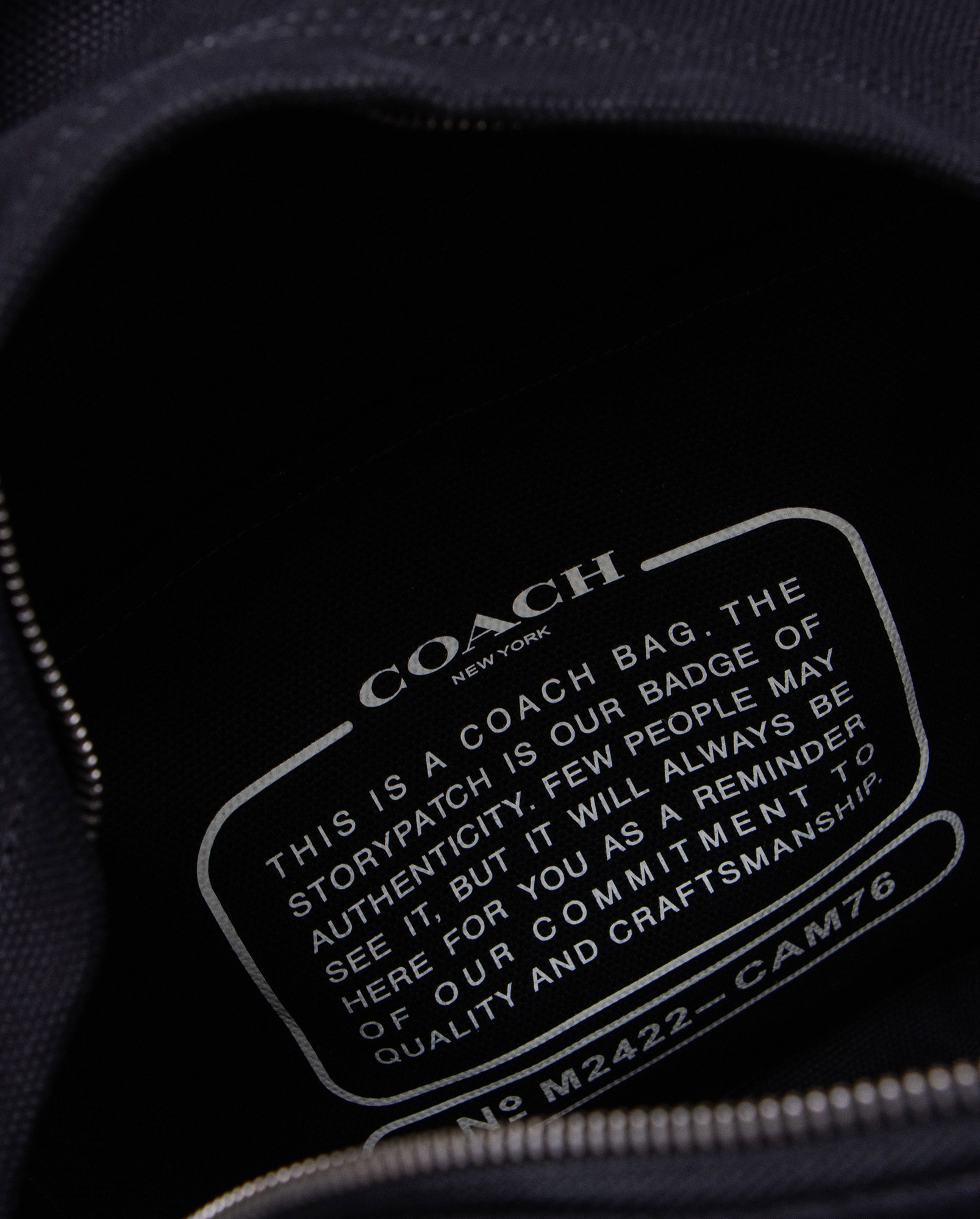 Coach Cargo Backpack in Signature Denim Black/Brown - 5
