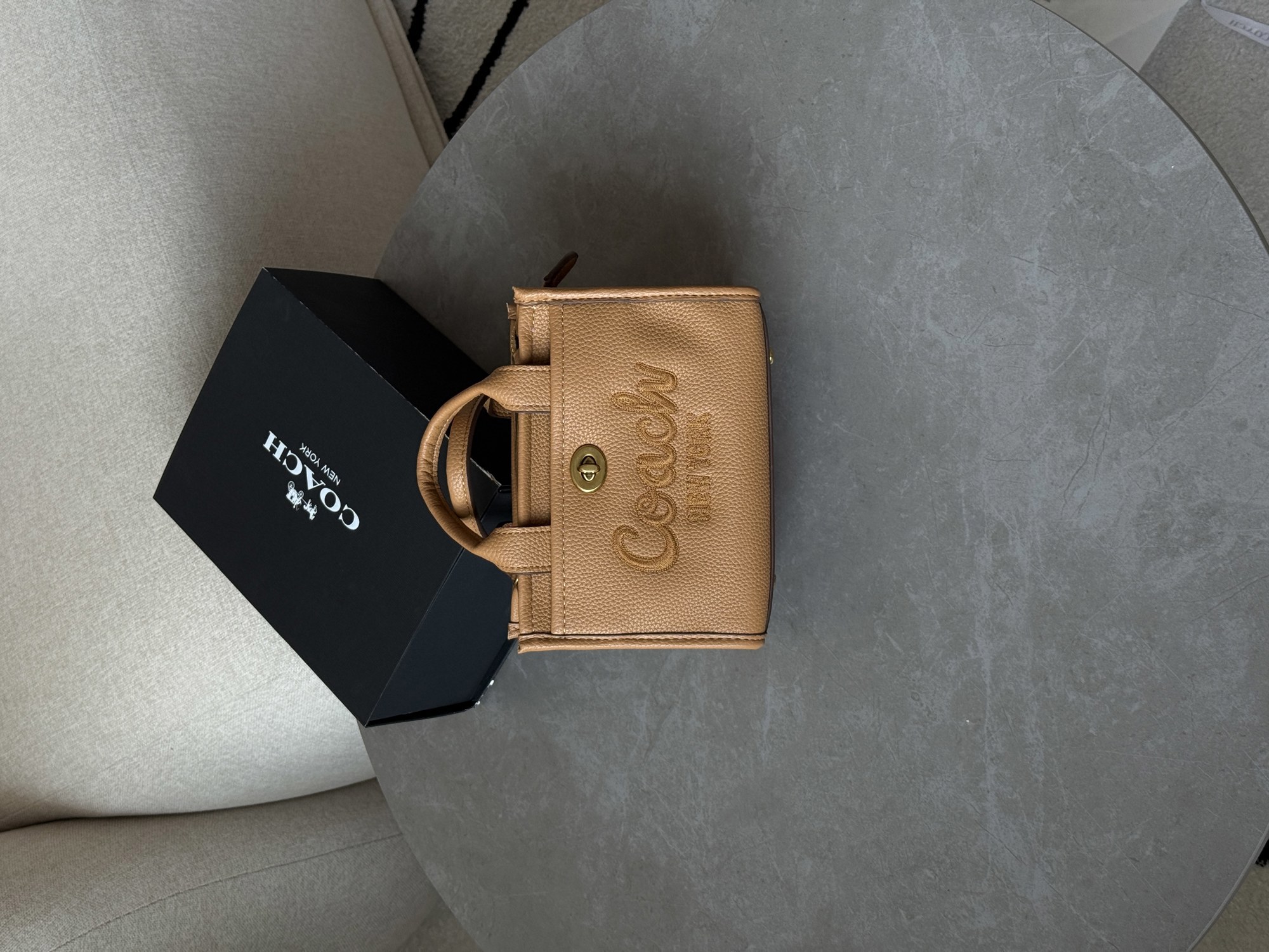 Coach Cargo Tote Bag 20 Brown - 14