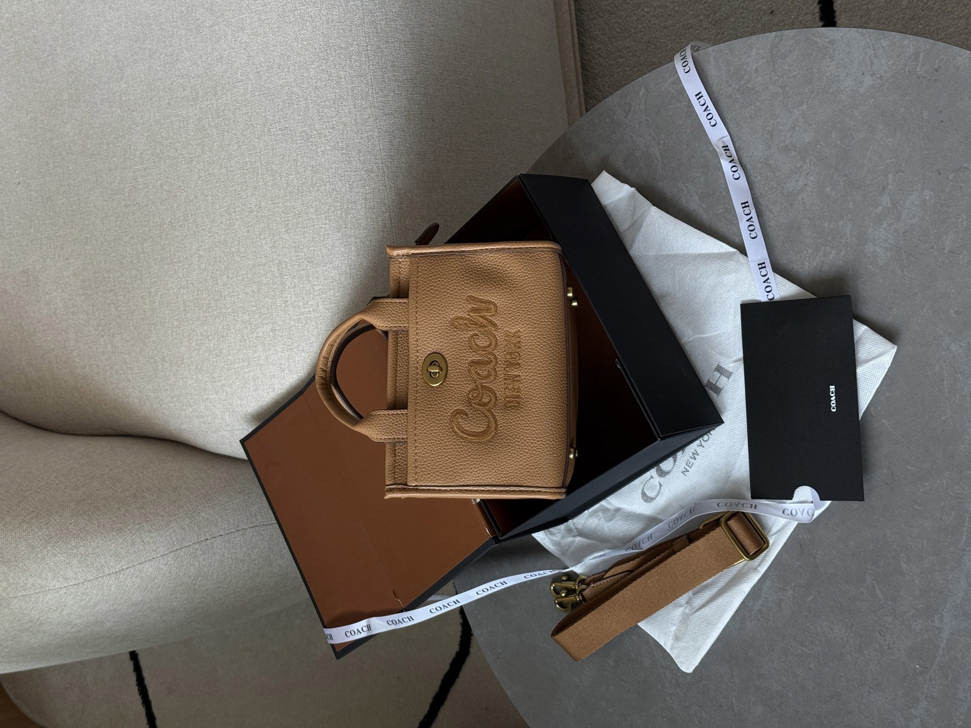 Coach Cargo Tote Bag 20 Brown - 9