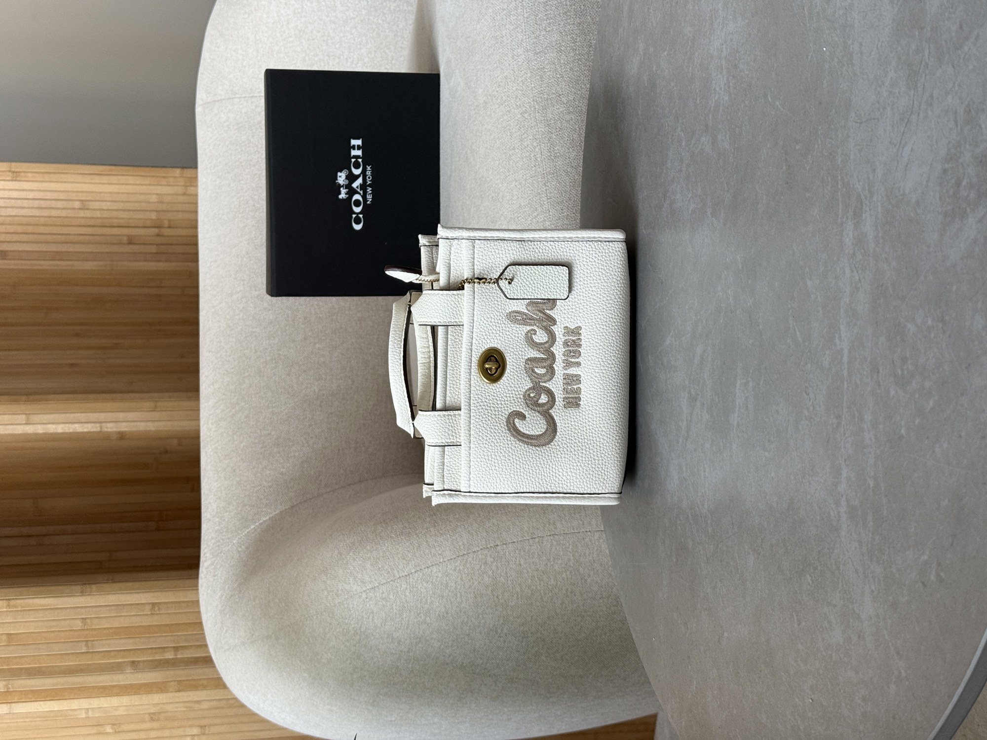 Coach Cargo Tote Bag 20 White - 13