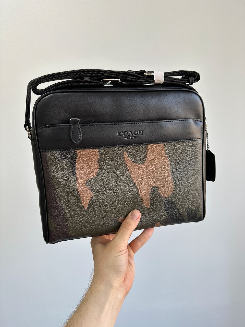 Coach Charles Camera Crossbody Messenger Bag Camo - 3