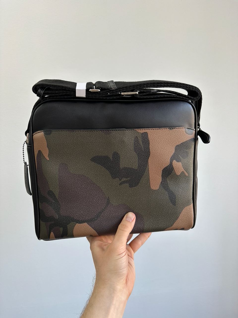 Coach Charles Camera Crossbody Messenger Bag Camo - 5