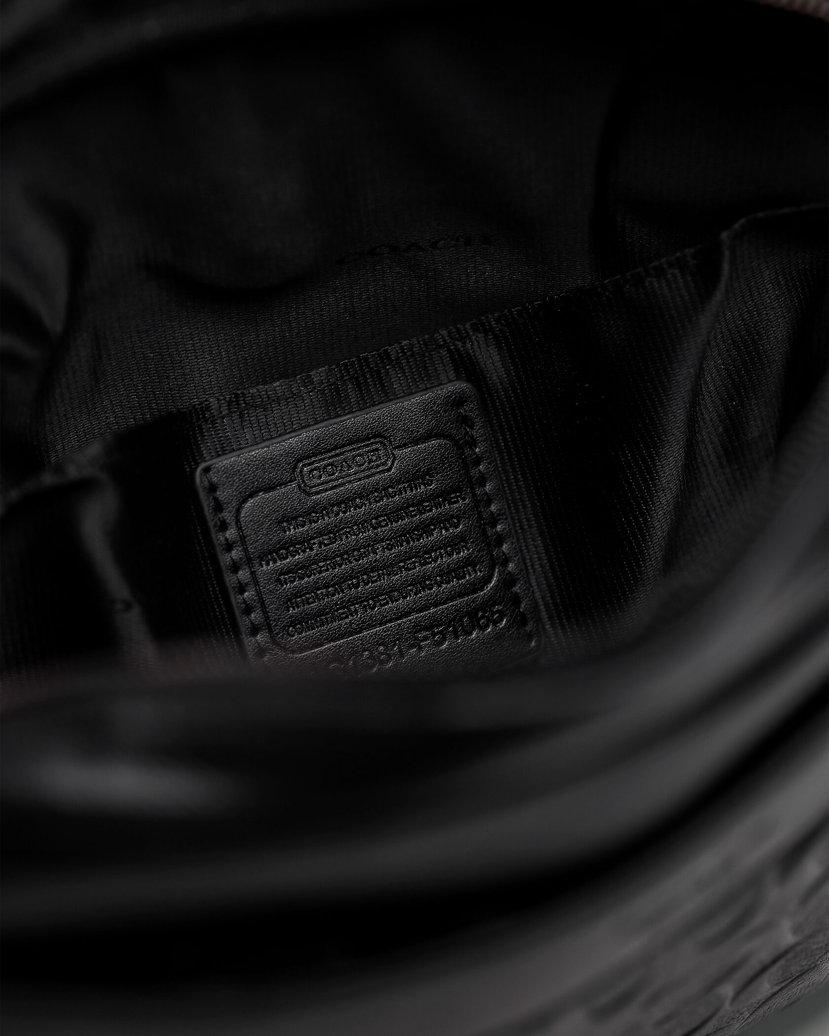 Coach Charles Camera Crossbody Messenger Bag Textured Black - 14