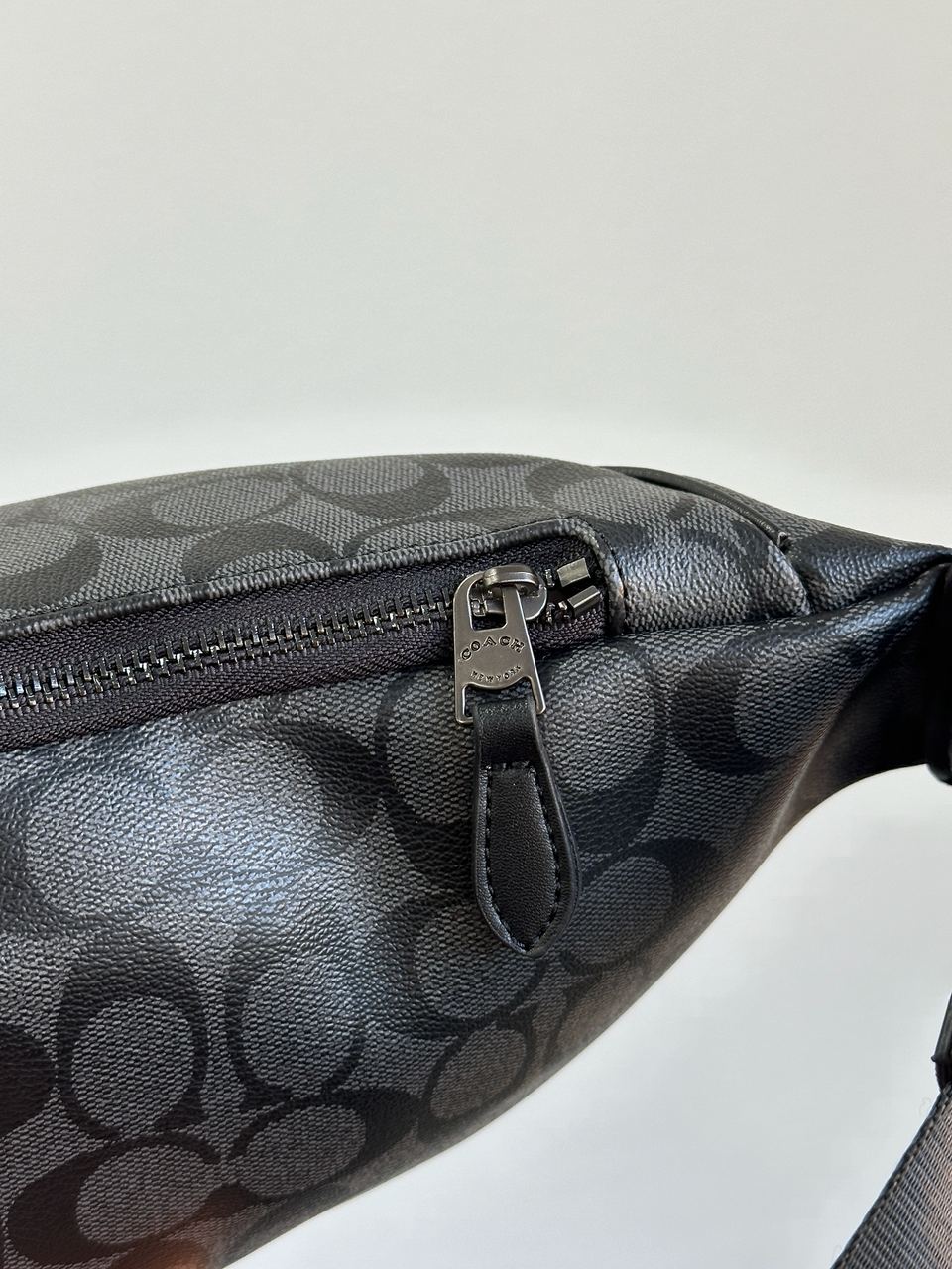 Coach Charter Belt Bag Signature Belt Bag Charcoal Blue - 11