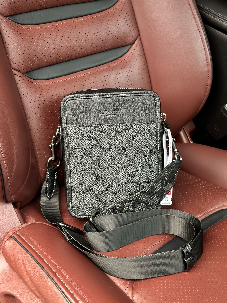 Coach Charter Crossbody 24 In Signature Canvas Grey - 3