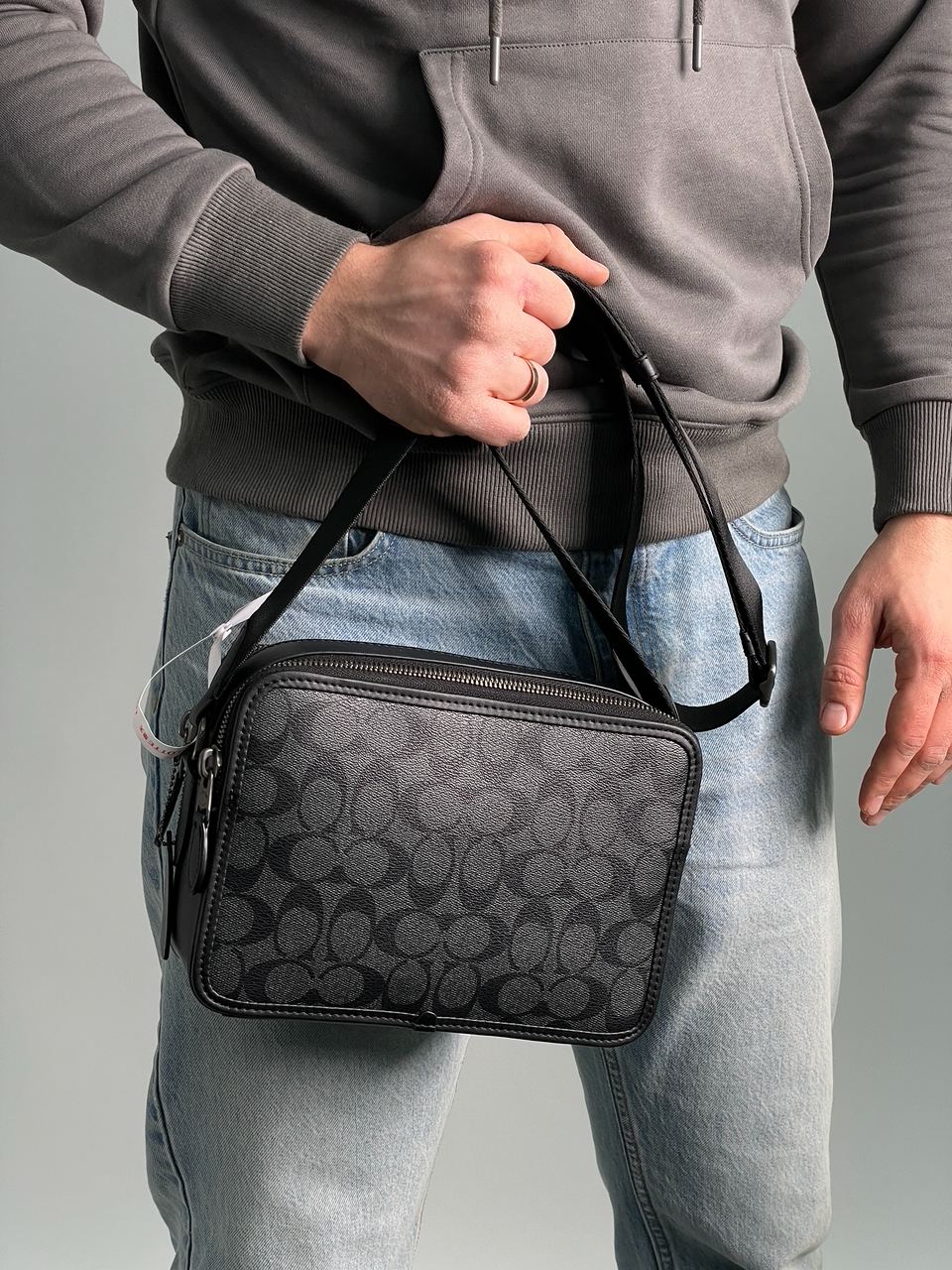 Coach Charter Signature Coated Canvas Crossbody 24 Bag - Ji/Cha - 6