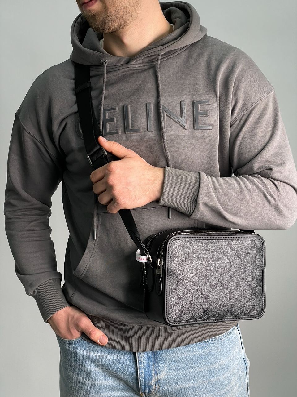 Coach Charter Signature Coated Canvas Crossbody 24 Bag - Ji/Cha - 8