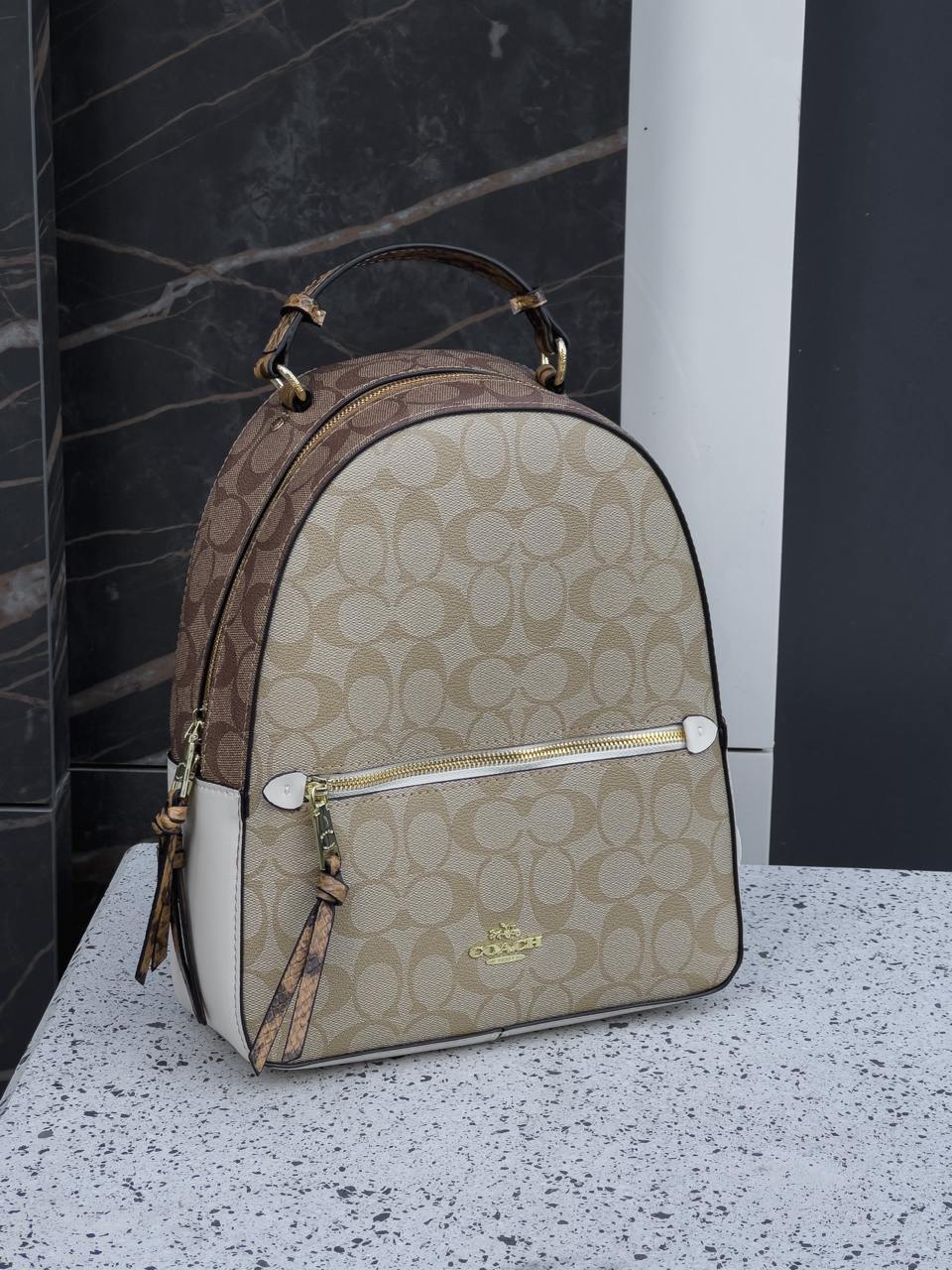 Coach Court Backpack in Signature Canvas - 4
