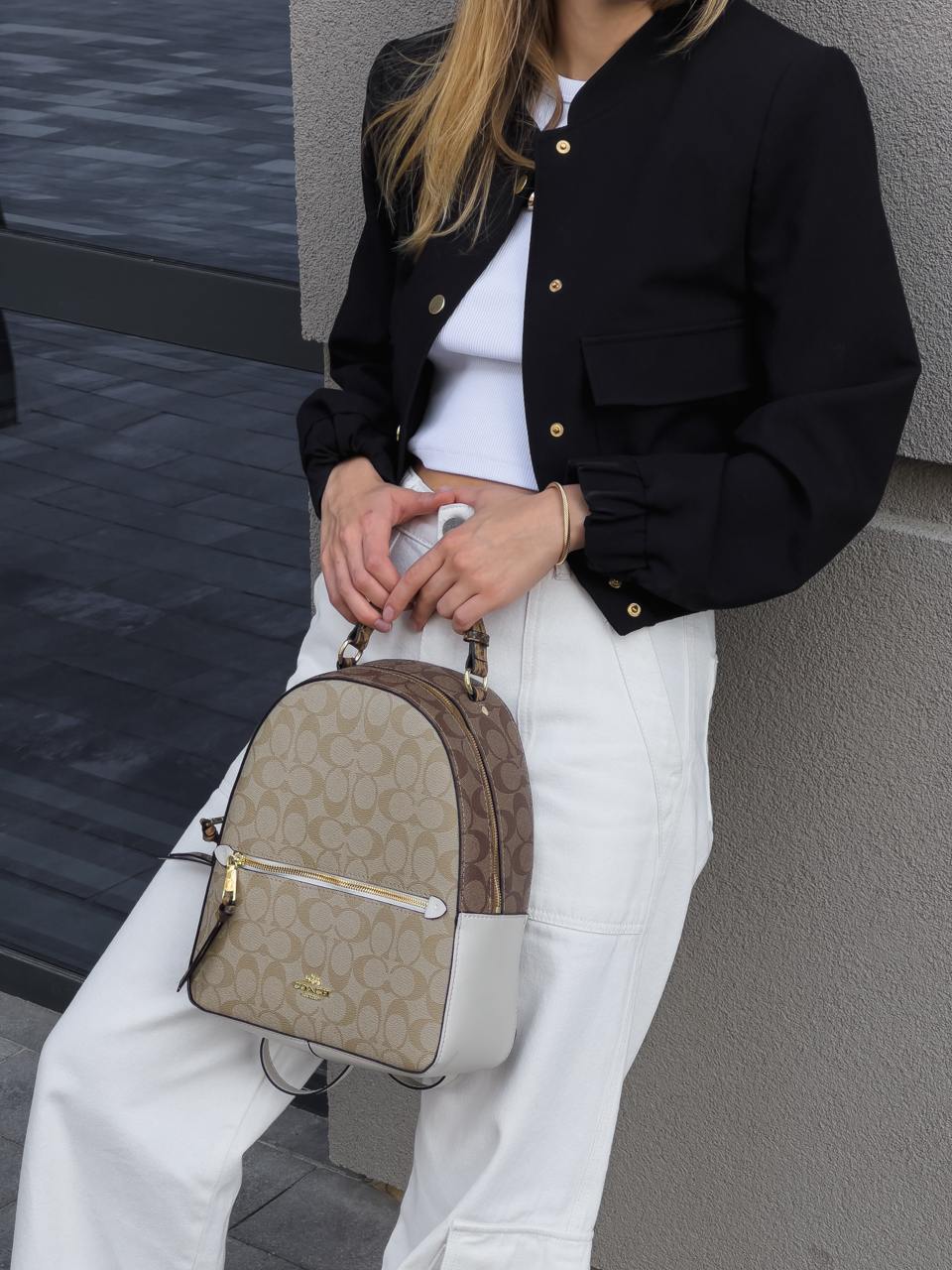 Coach Court Backpack in Signature Canvas - 6