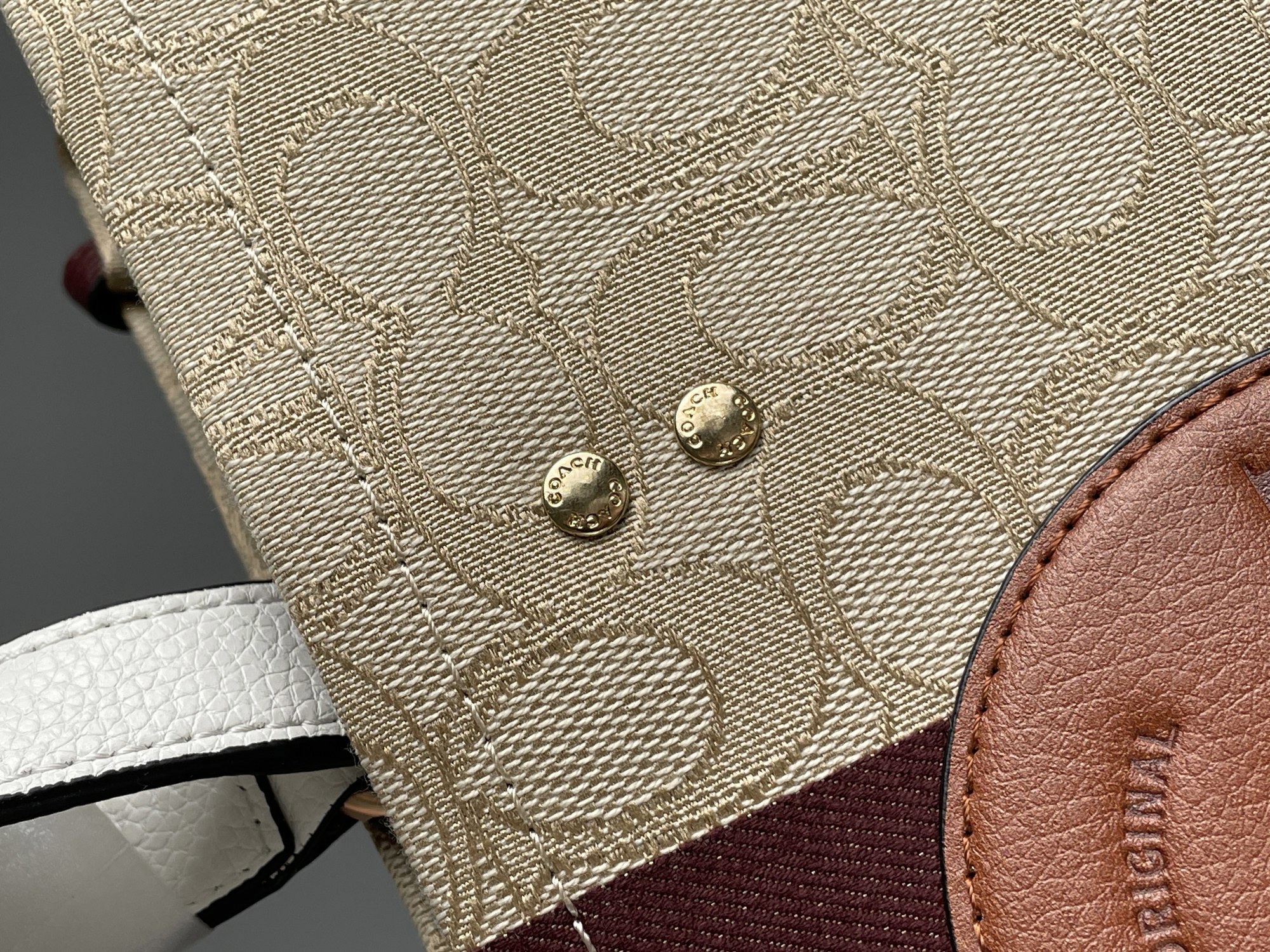 Coach Dempsey Tote 22 In Signature Jacquard With Stripe - 9