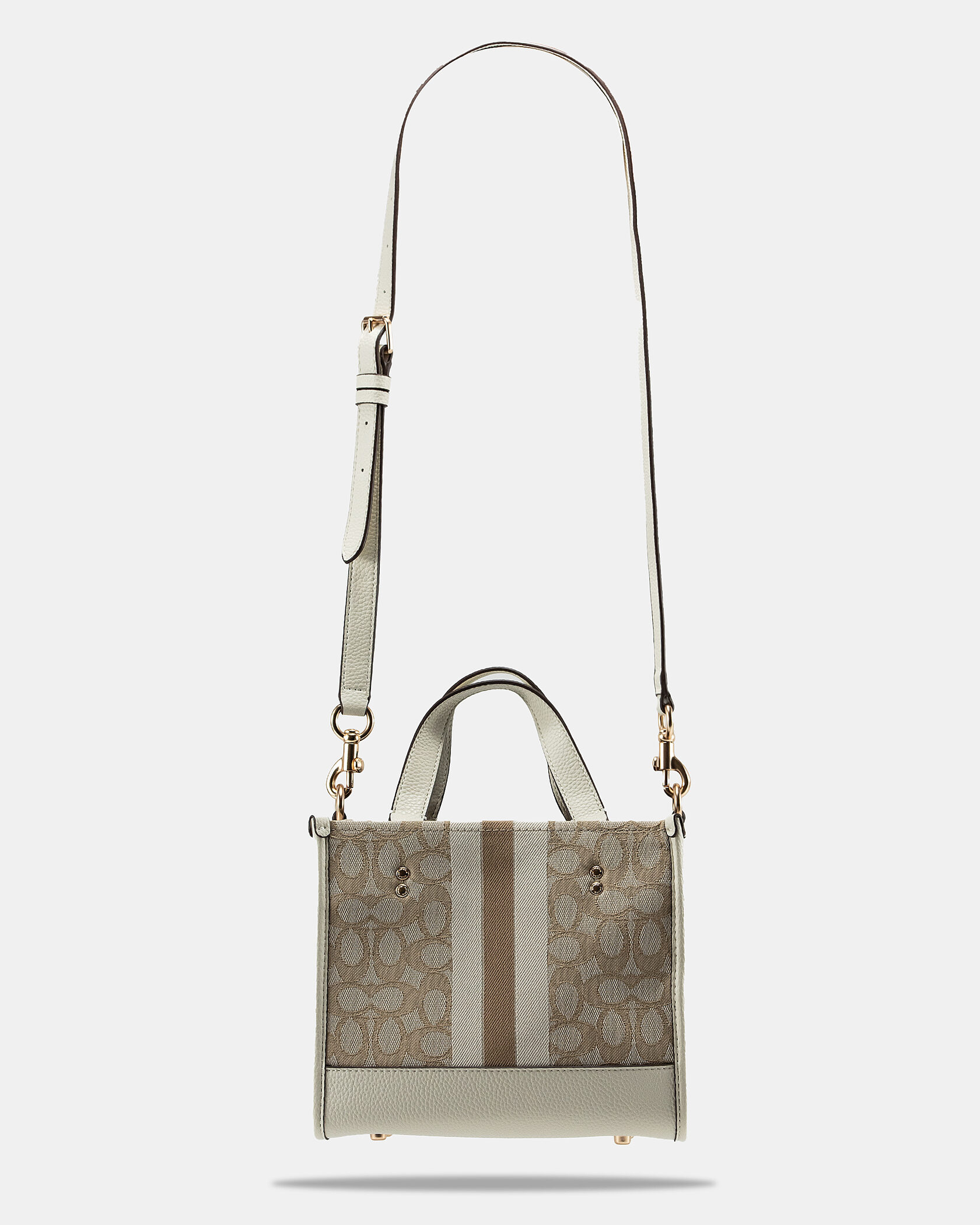 Coach Dempsey Tote 22 In Signature Jacquard With Stripe - 6