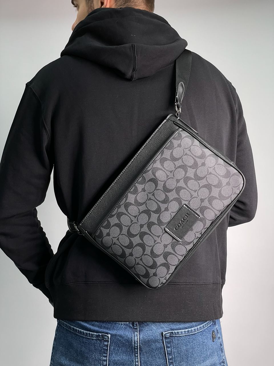 Coach District Crossbody In Signature Canvas - Gunmetal/Charcoa - 5