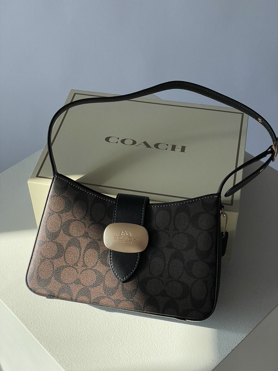 Coach Eliza Shoulder Bag In Signature Canvas - 3