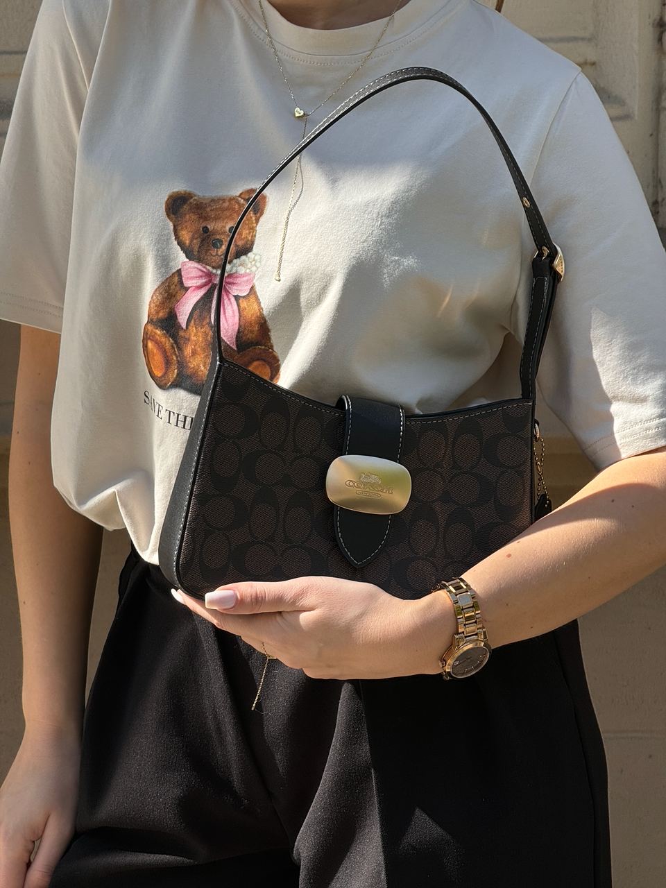 Coach Eliza Shoulder Bag In Signature Canvas - 7