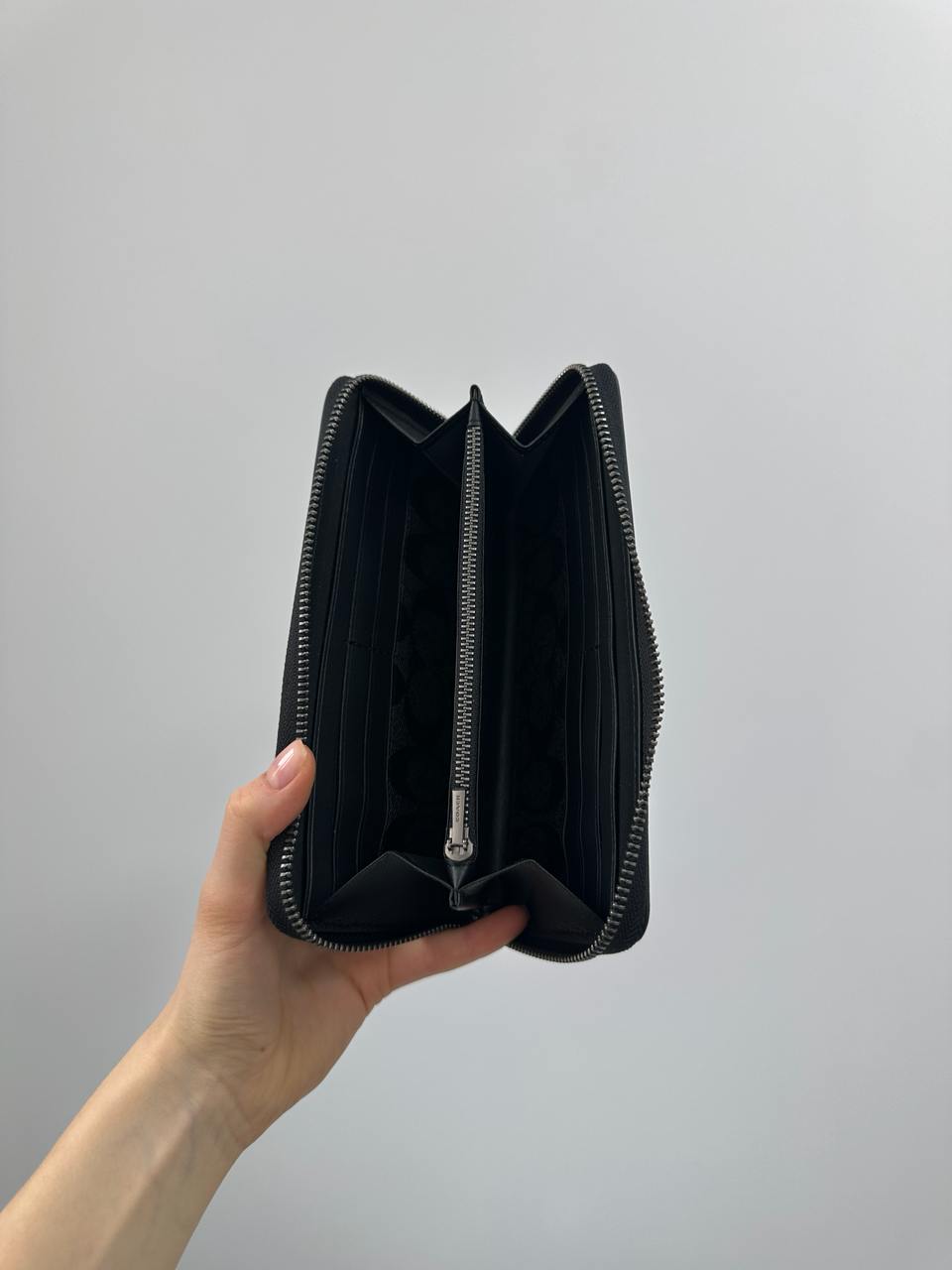 Coach Essential Slim Accordion Zip Wallet with Signature Canvas - 12