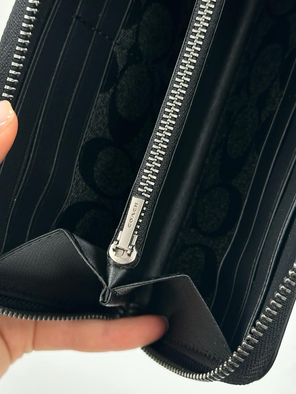 Coach Essential Slim Accordion Zip Wallet with Signature Canvas - 13