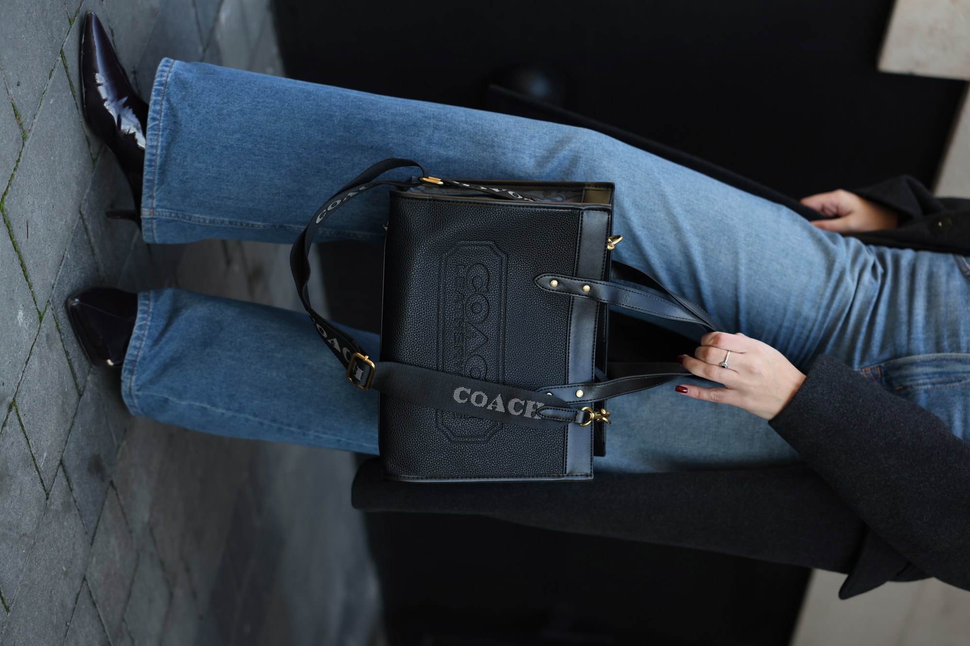 Coach Field Tote 30 In Colorblock With Coach Badge/Signature Ca - 13