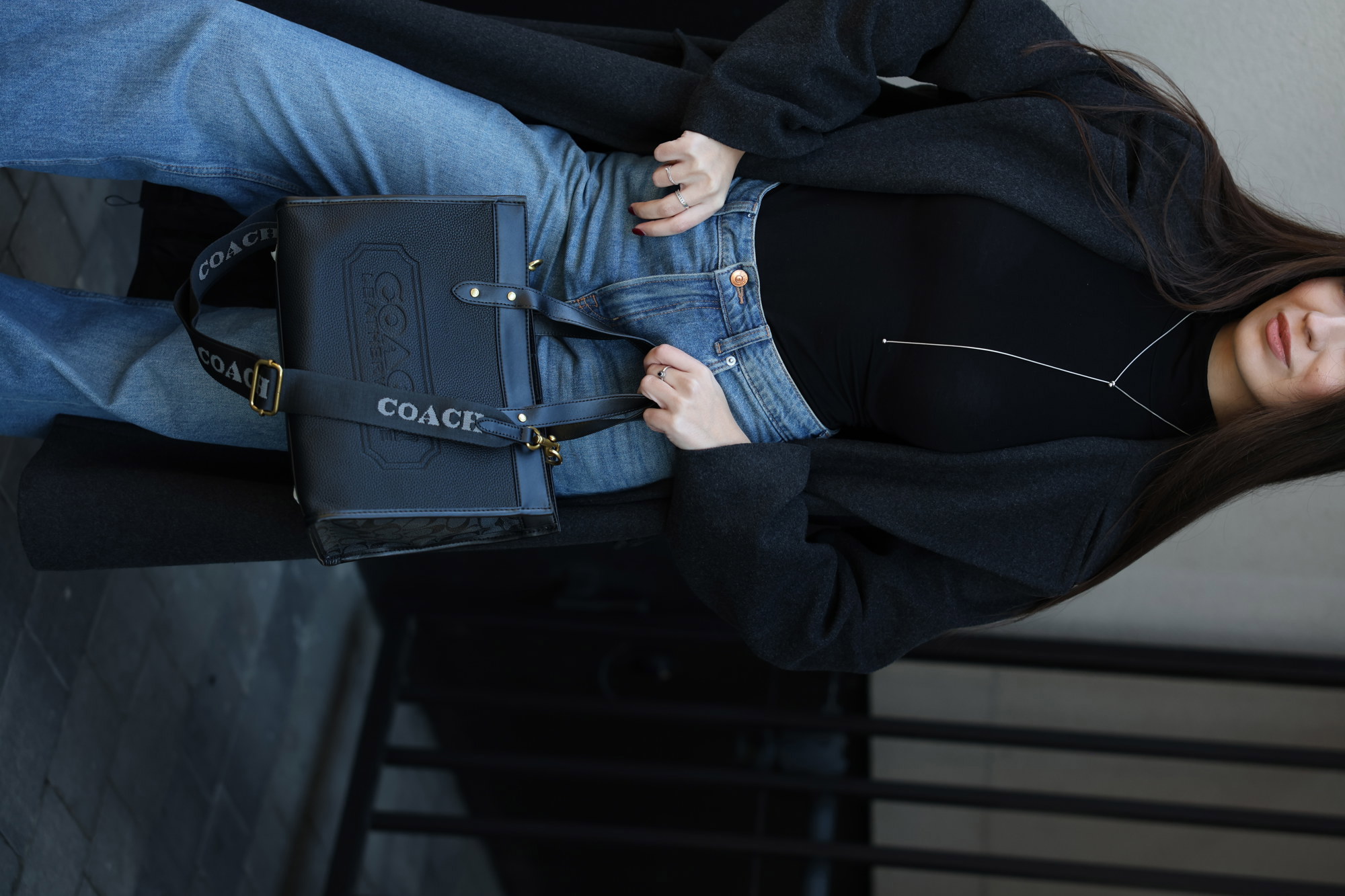 Coach Field Tote 30 In Colorblock With Coach Badge/Signature Ca - 15