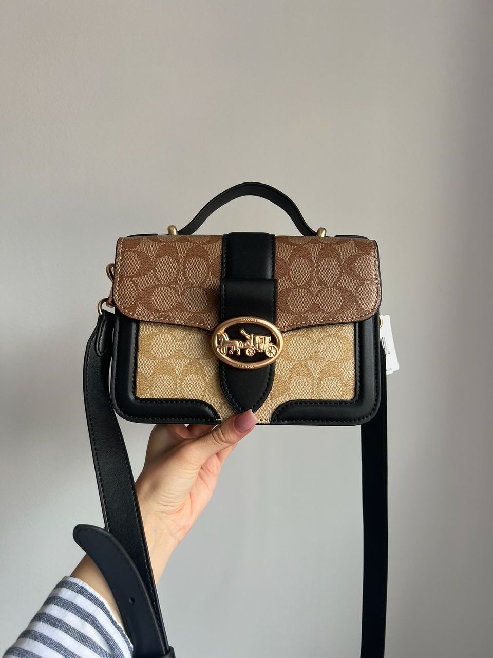 Coach Georgie Shoulder Bag In Blocked Signature Canvas - 2