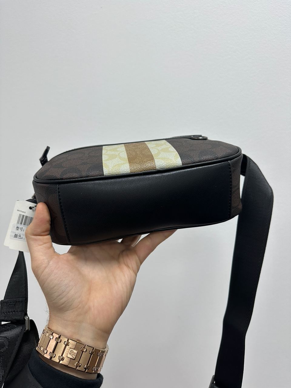 Coach Graham Crossbody Bag In Blocked Signature Canvas Mahogany - 9