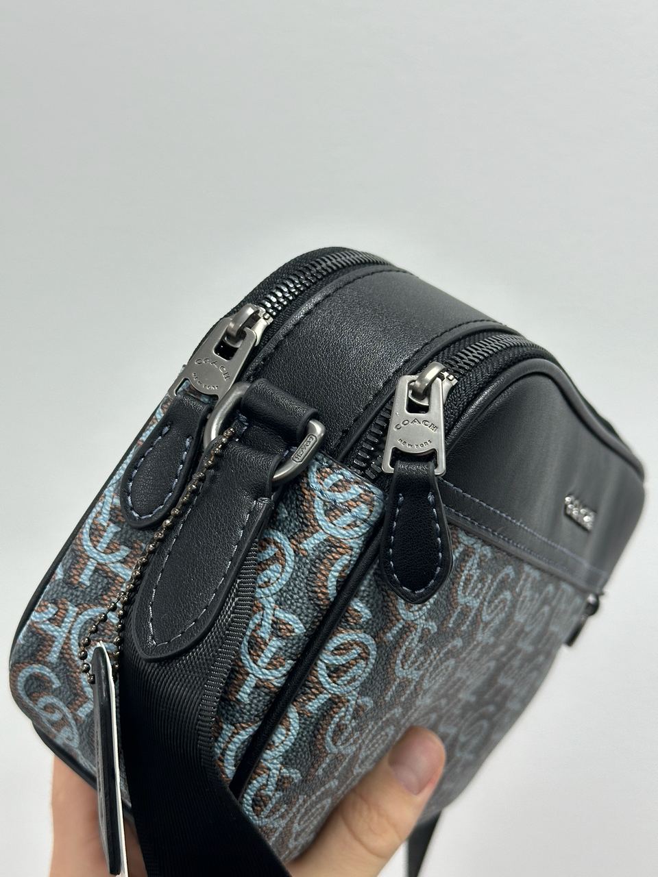 Coach Graham Crossbody With Monogram Print Blue - 9