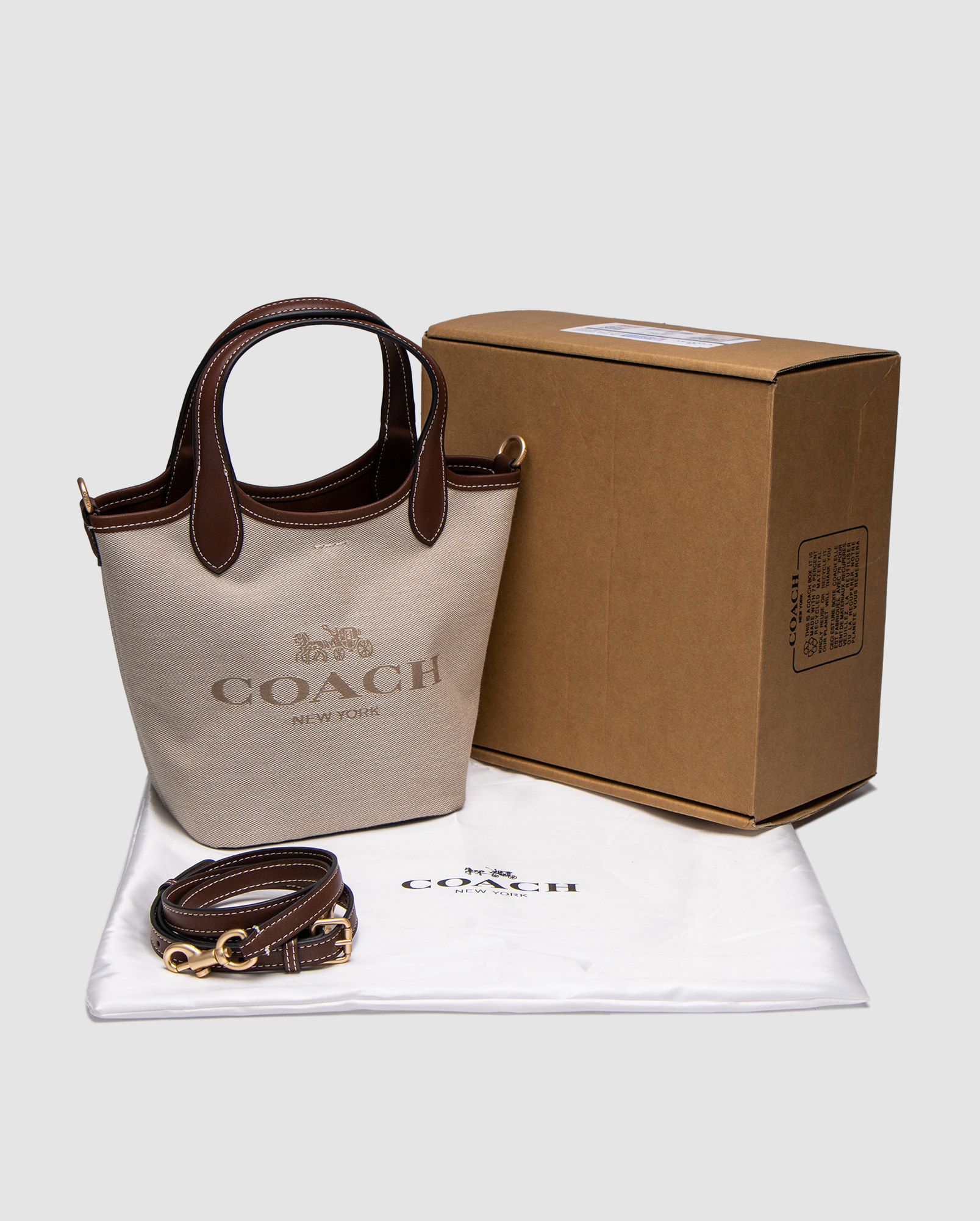 Coach Hanna Bucket With Horse/Carriage Print(інший відтінок) - 6