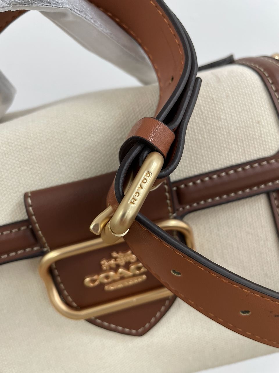 Coach Hero Shoulder Bag in Signature Canvas - 19