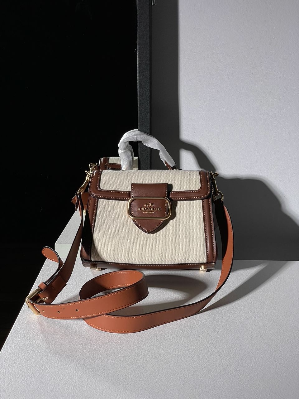 Coach Hero Shoulder Bag in Signature Canvas - 7