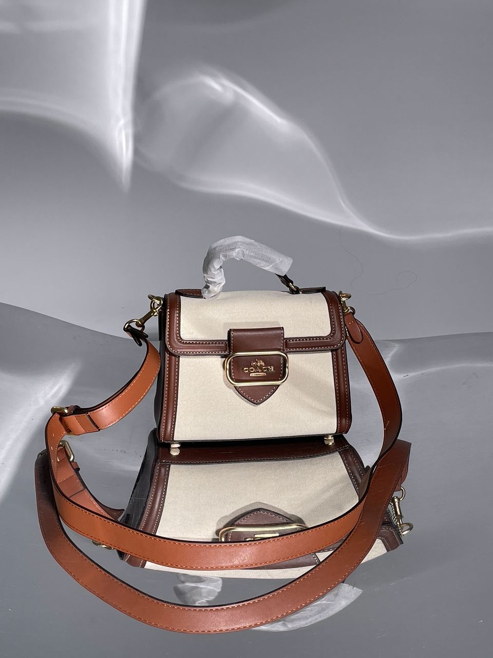 Coach Hero Shoulder Bag in Signature Canvas - 8