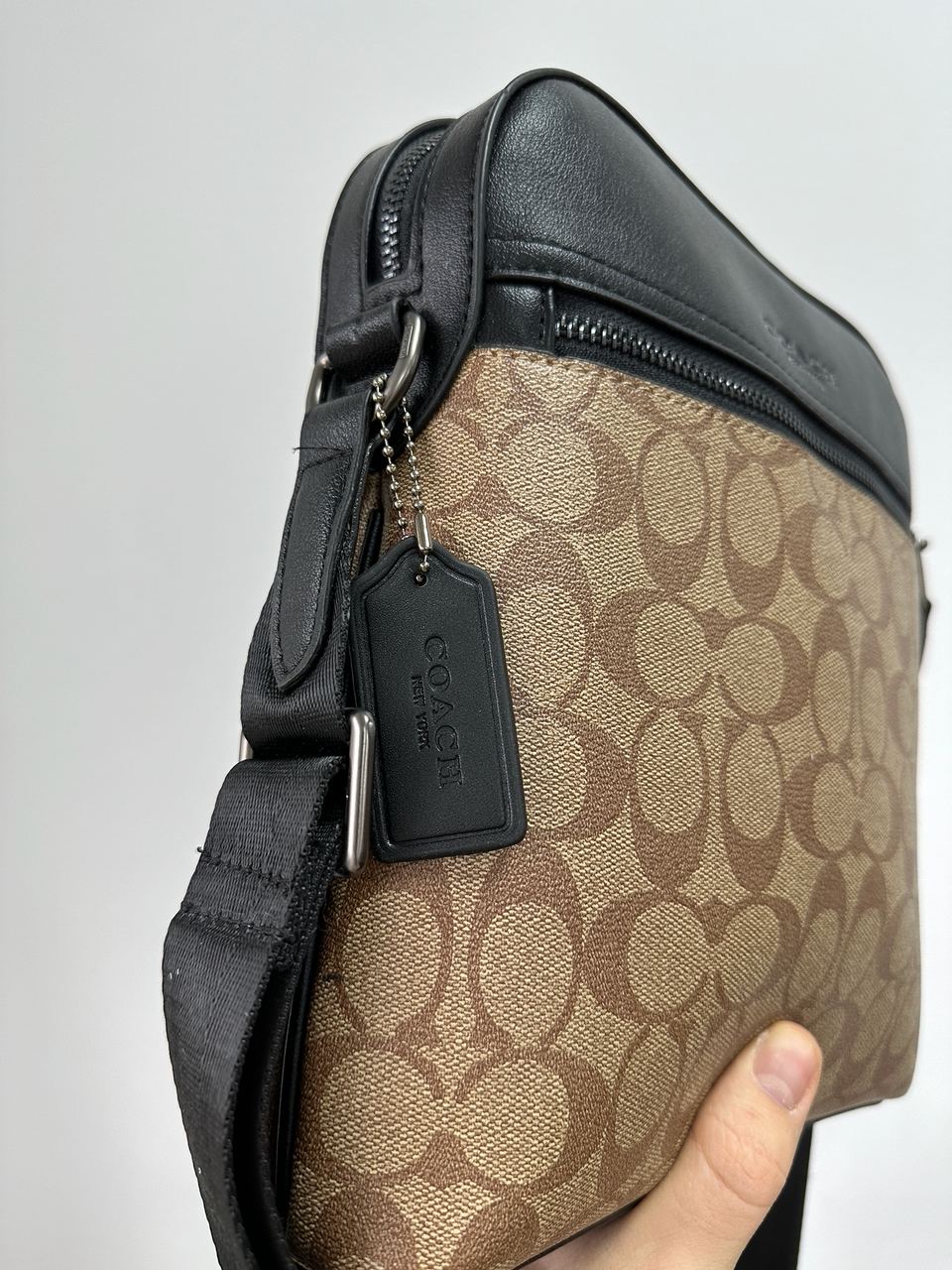 Coach Houston Flight Bag In Signature Canvas Beige - 11