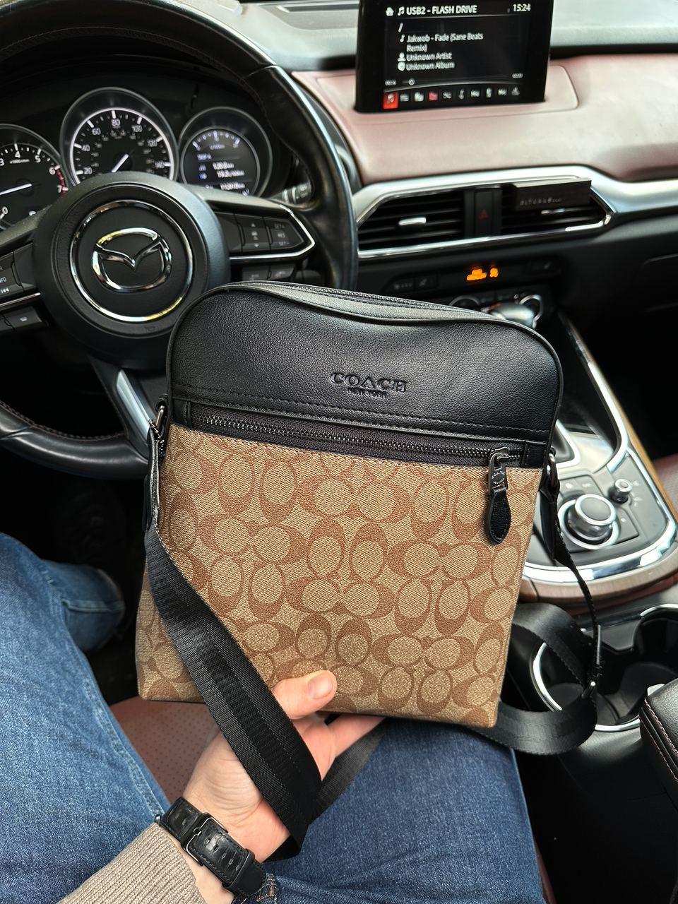 Coach Houston Flight Bag In Signature Canvas Beige - 3