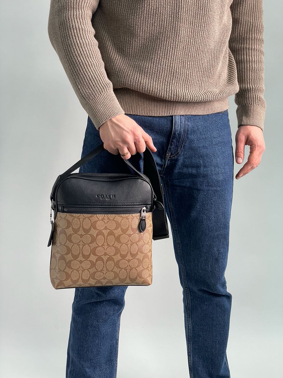 Coach Houston Flight Bag In Signature Canvas Beige - 4