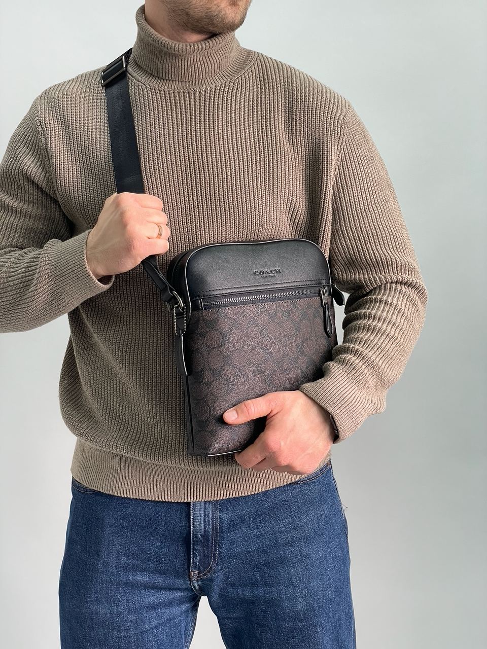 Coach Houston Flight Bag In Signature Canvas Brown - 5