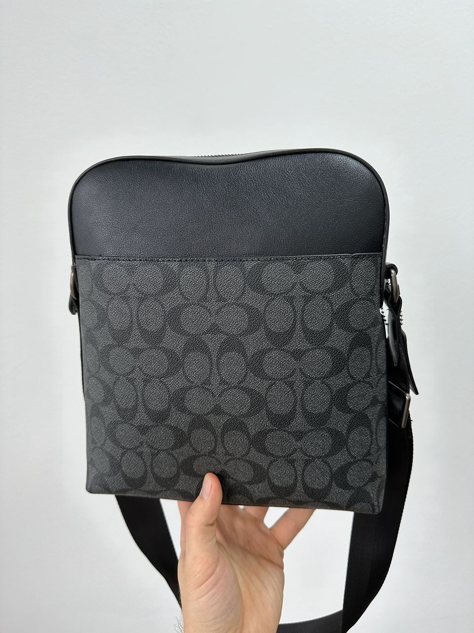 Coach Houston Flight Bag In Signature Canvas Grey - 11