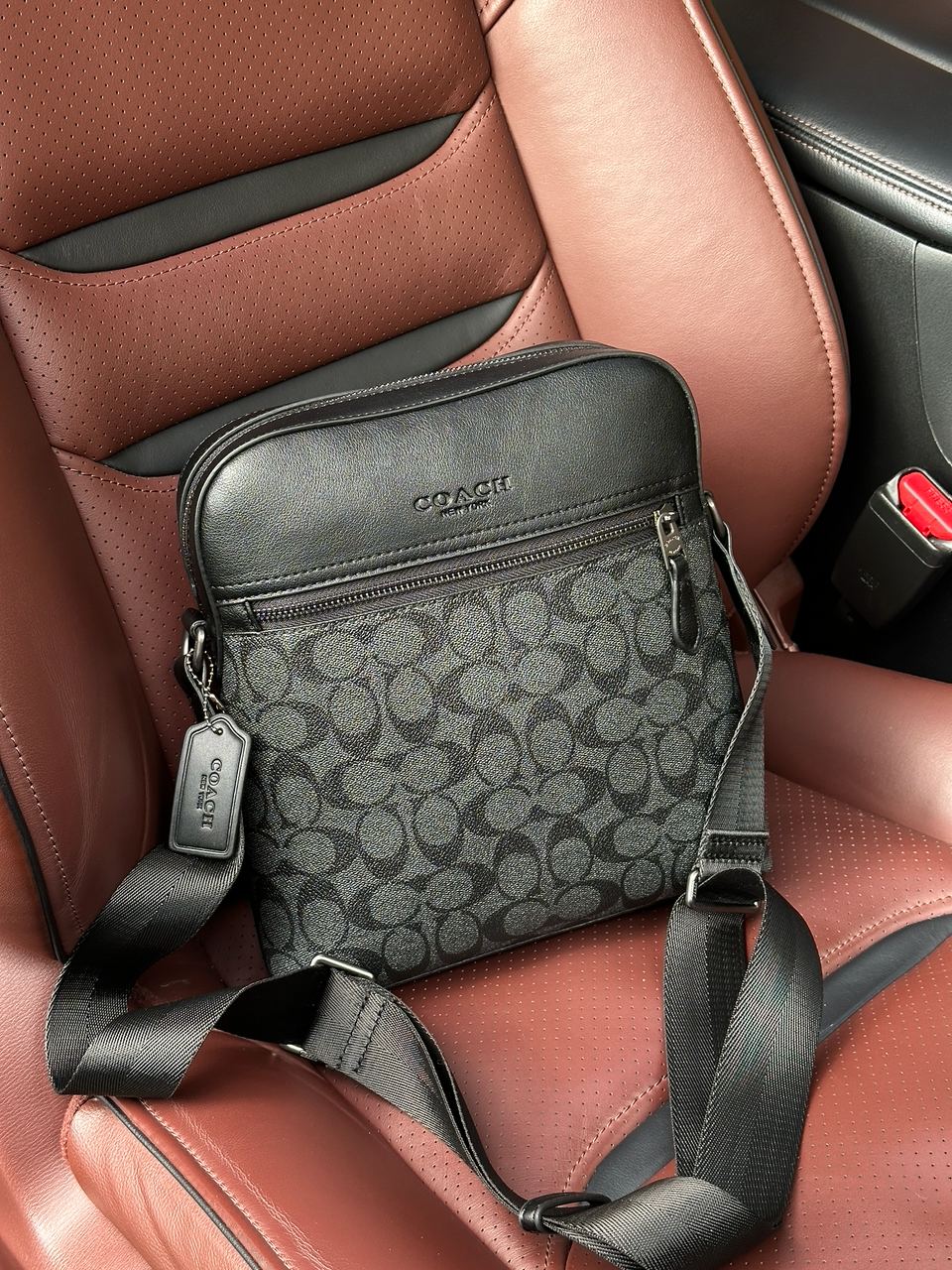 Coach Houston Flight Bag In Signature Canvas Grey - 2