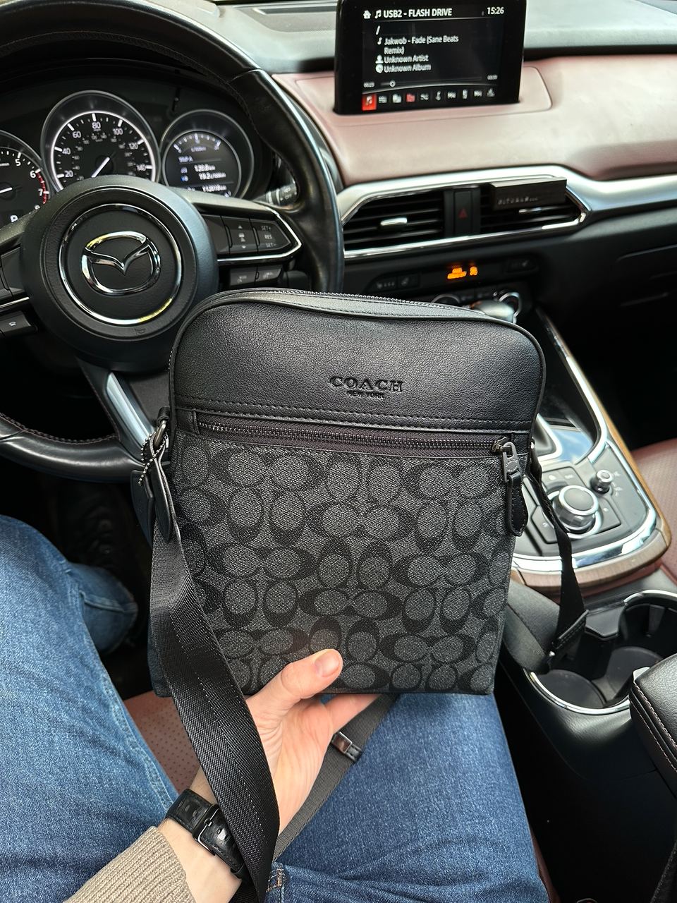 Coach Houston Flight Bag In Signature Canvas Grey - 4