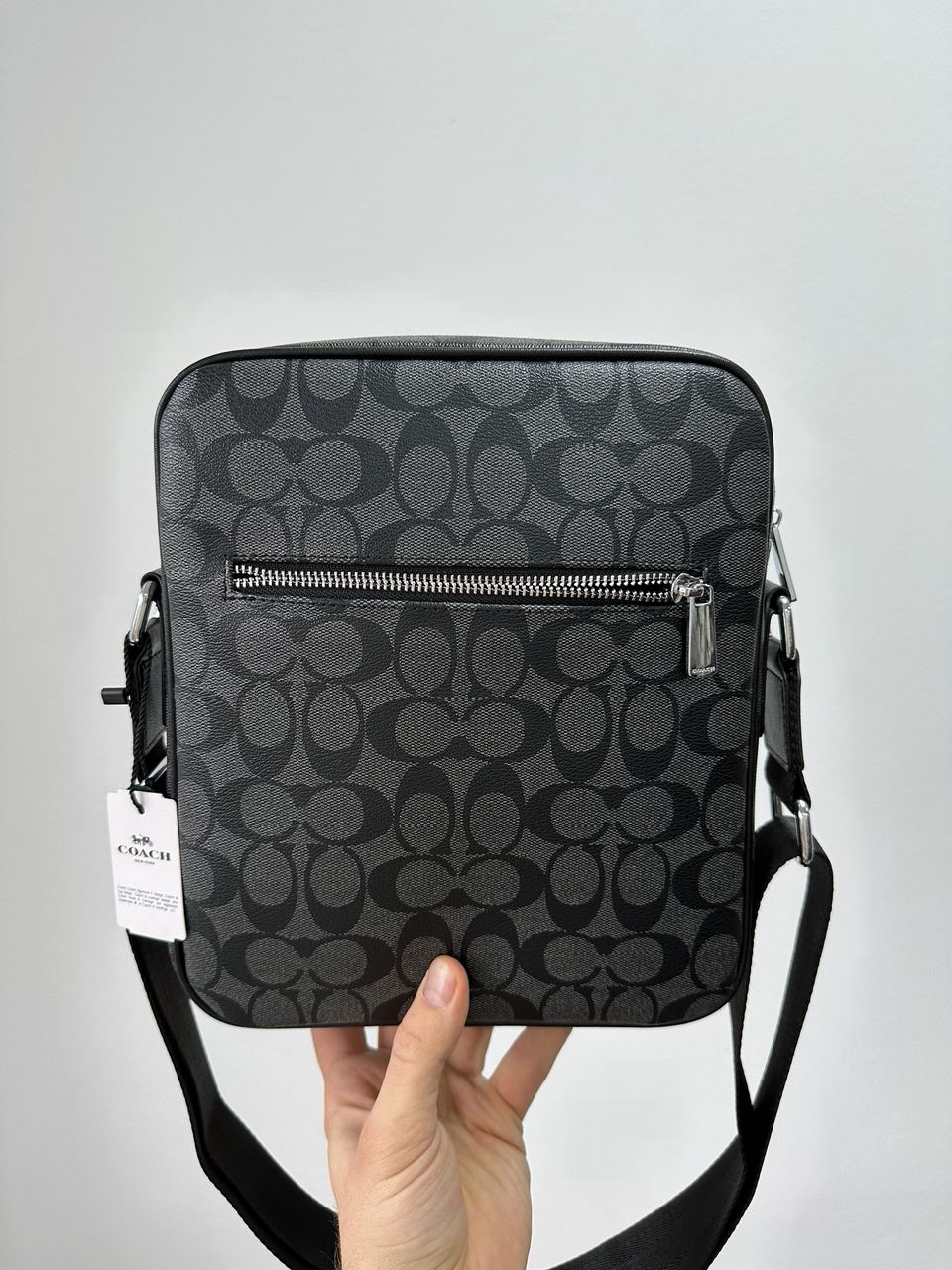 Coach Houston Flight Bag In Signature Canvas Grey - 10