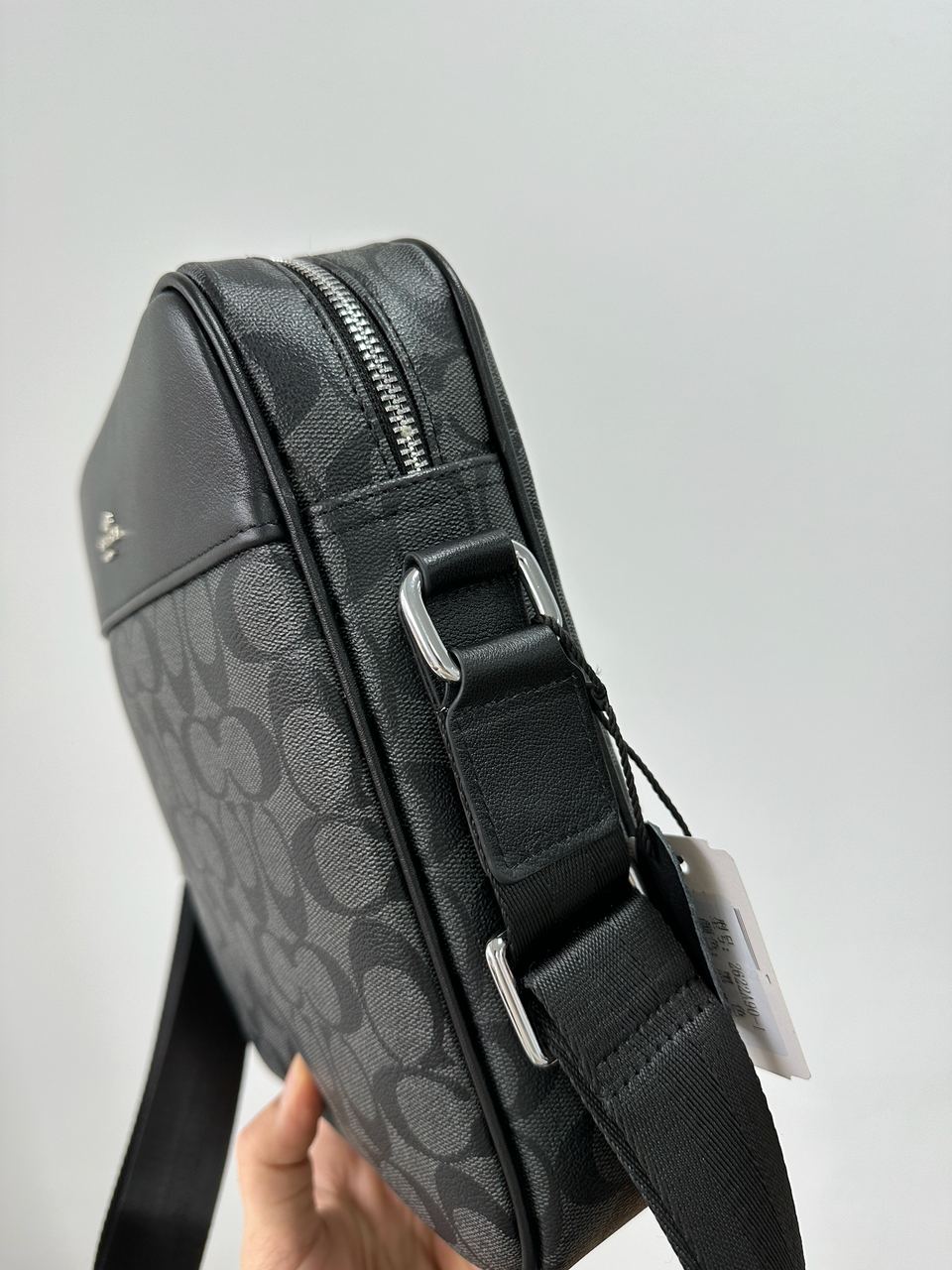 Coach Houston Flight Bag In Signature Canvas Grey - 12