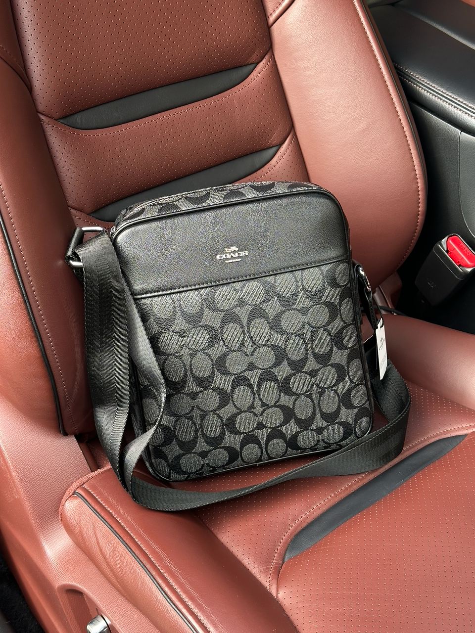 Coach Houston Flight Bag In Signature Canvas Grey - 2