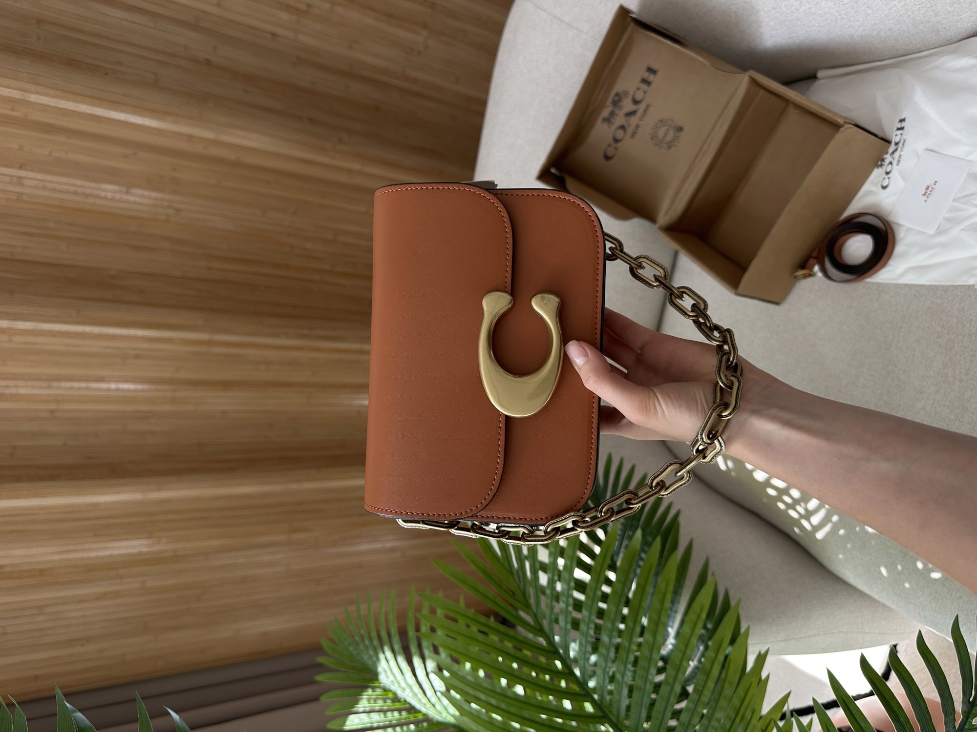 Coach Idol Bag Brown/Gold - 13