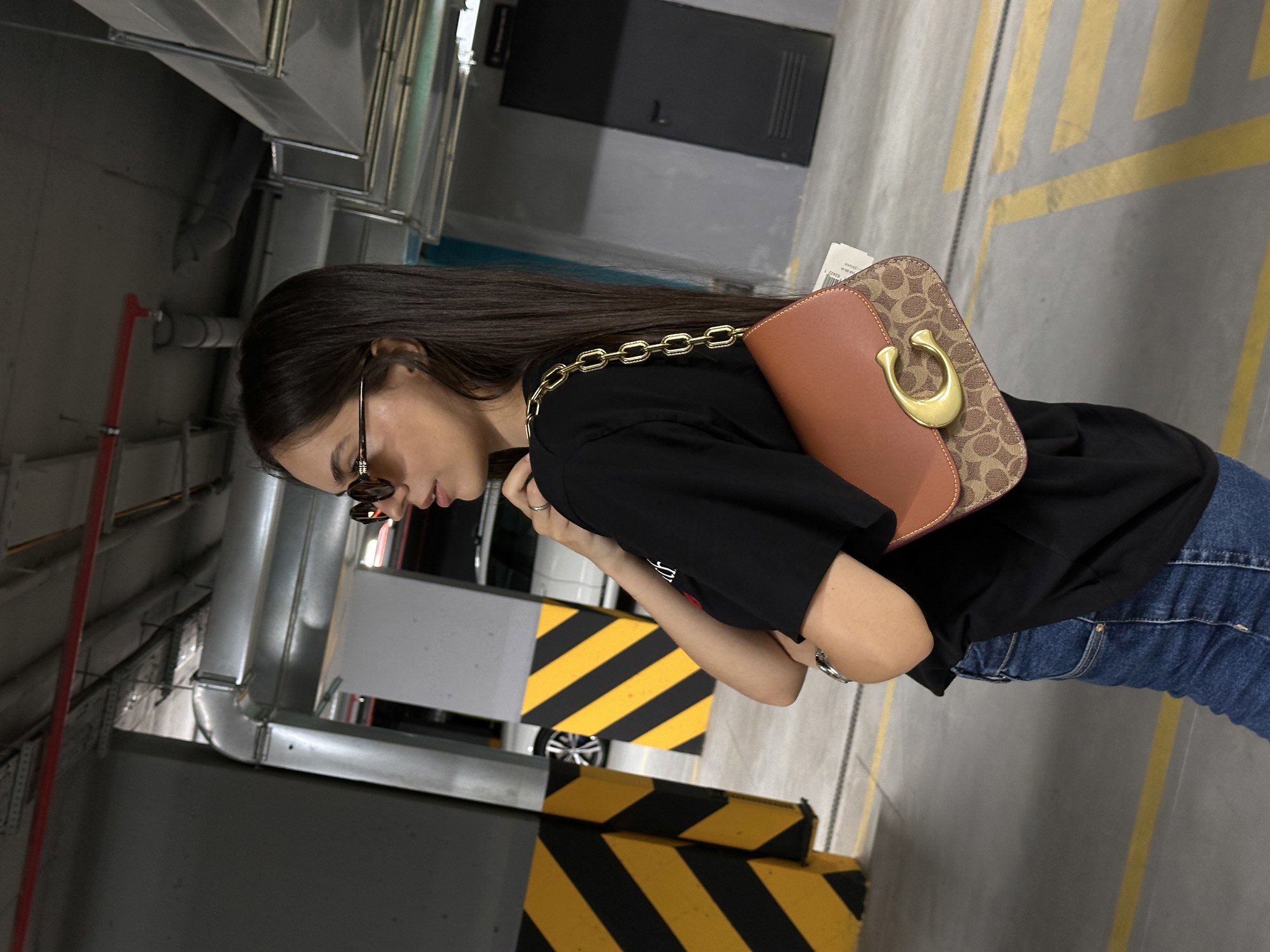 Coach Idol Bag In Signature Canvas With Snakeskin Detail - 9