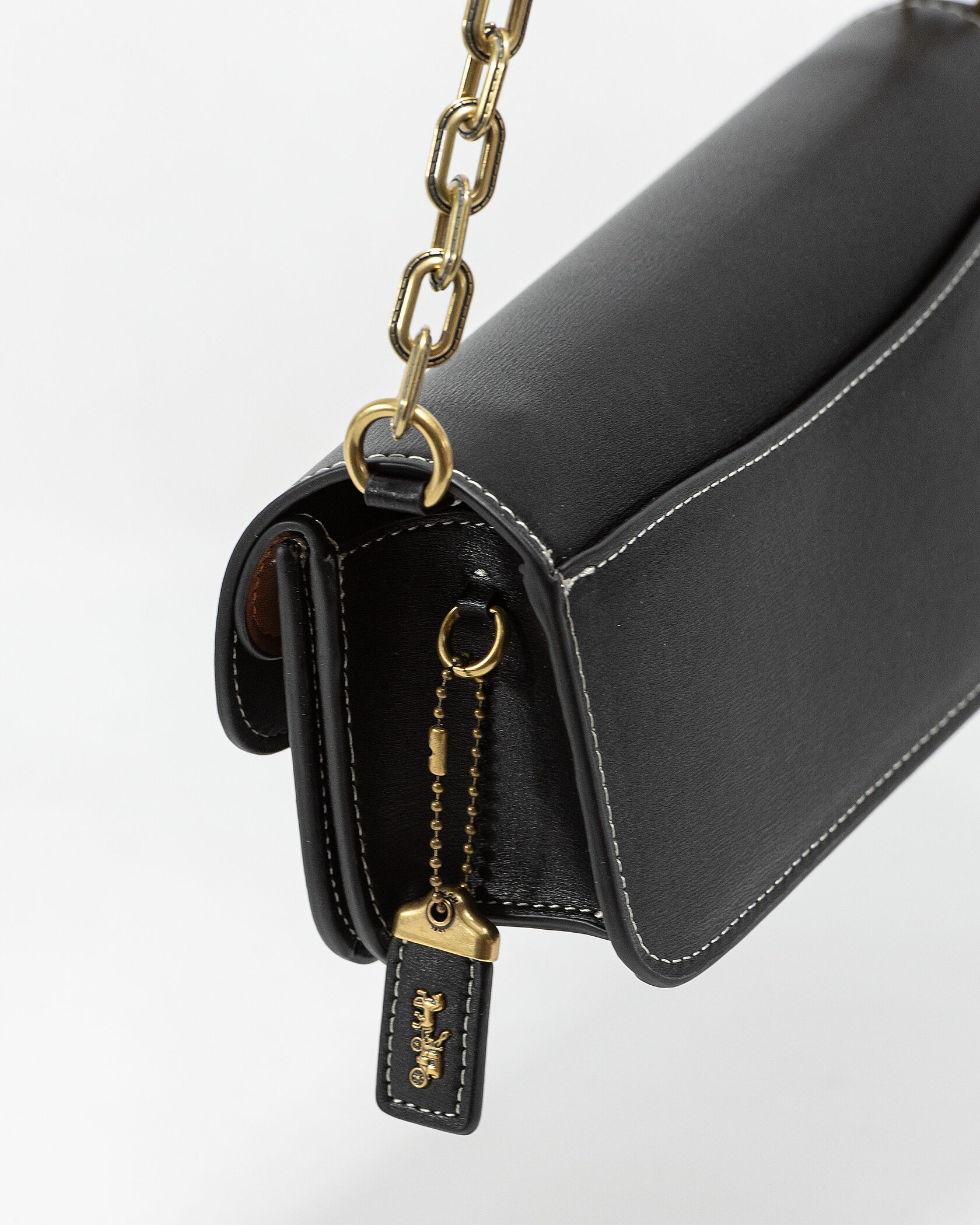 Coach Idol Small Shoulder Bag in Black Leather - 10