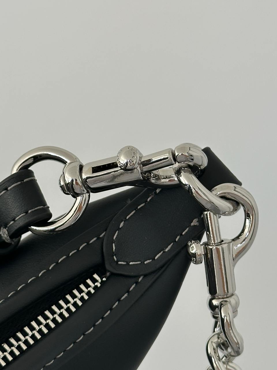 Coach Juliet Shoulder Bag Black Smooth Leather - 11