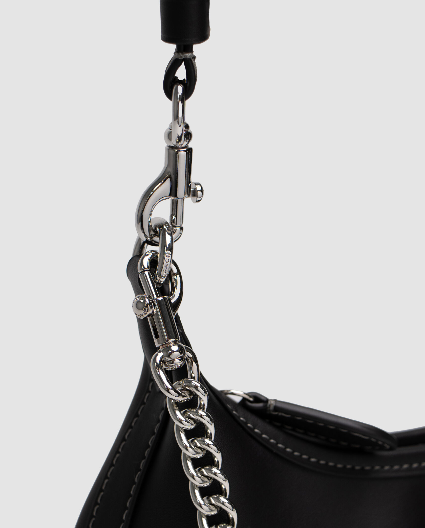 Coach Juliet Shoulder Bag Black Smooth Leather - 12