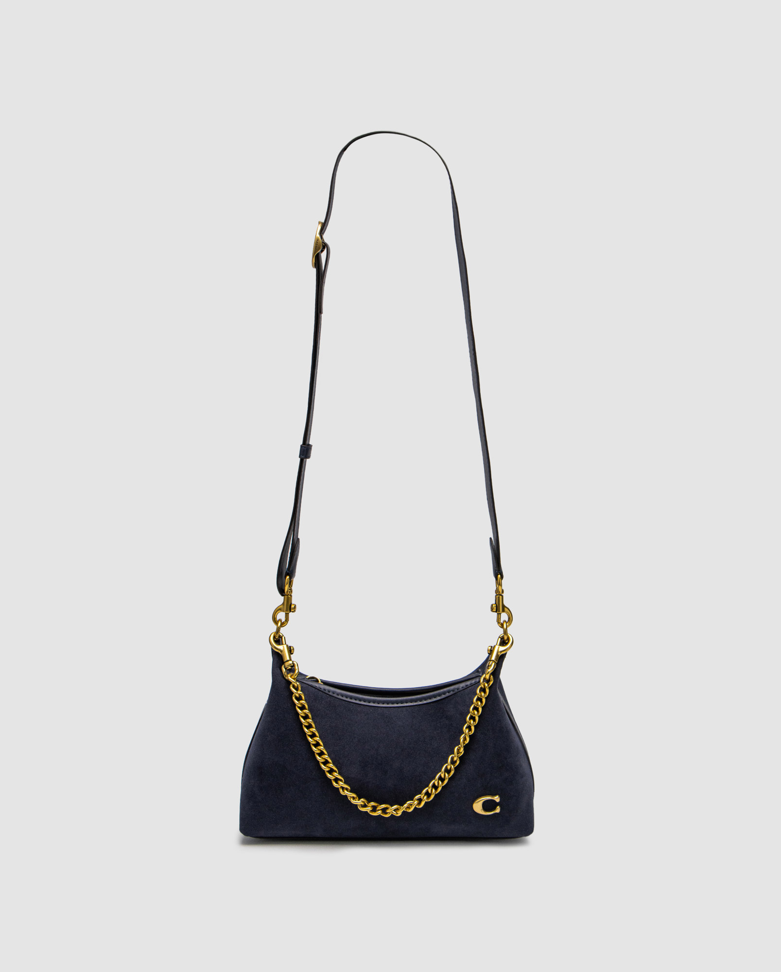 Coach Juliet Shoulder Bag Blue Suede - 2